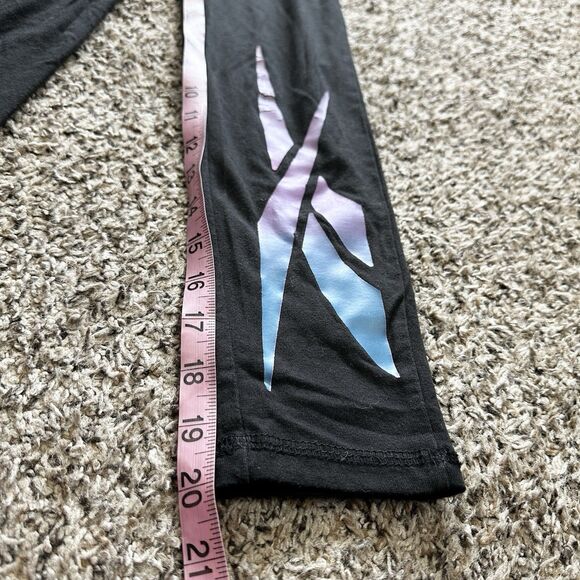 Reebok Shirt and Leggings 2 Piece Set Girls Sz 7 Gray Black Pink Blue - Picture 10 of 13